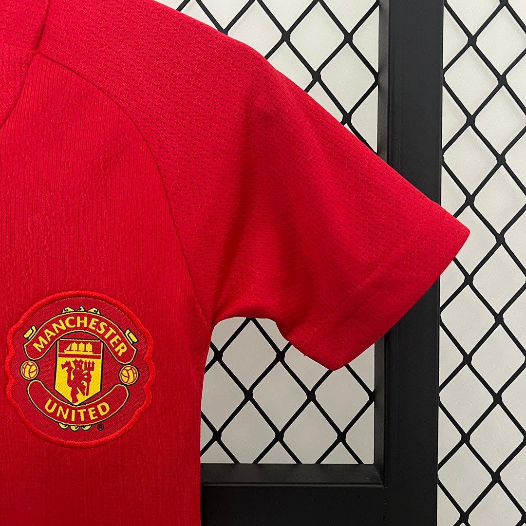Kit Manchester United Principal Criança 07/08 (Champions)