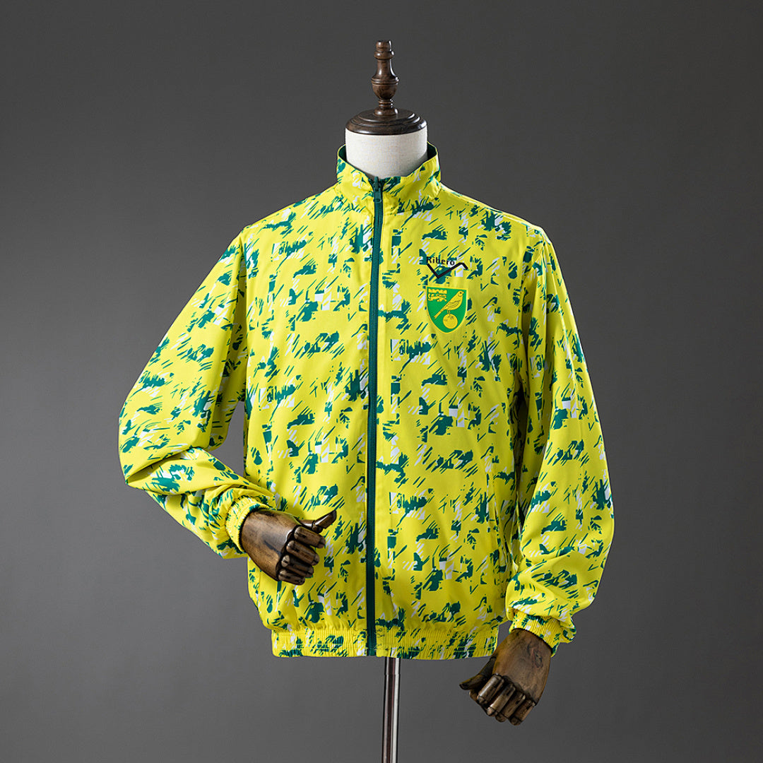 Corta-Vento Reversível Norwich City - Verde e Amarelo