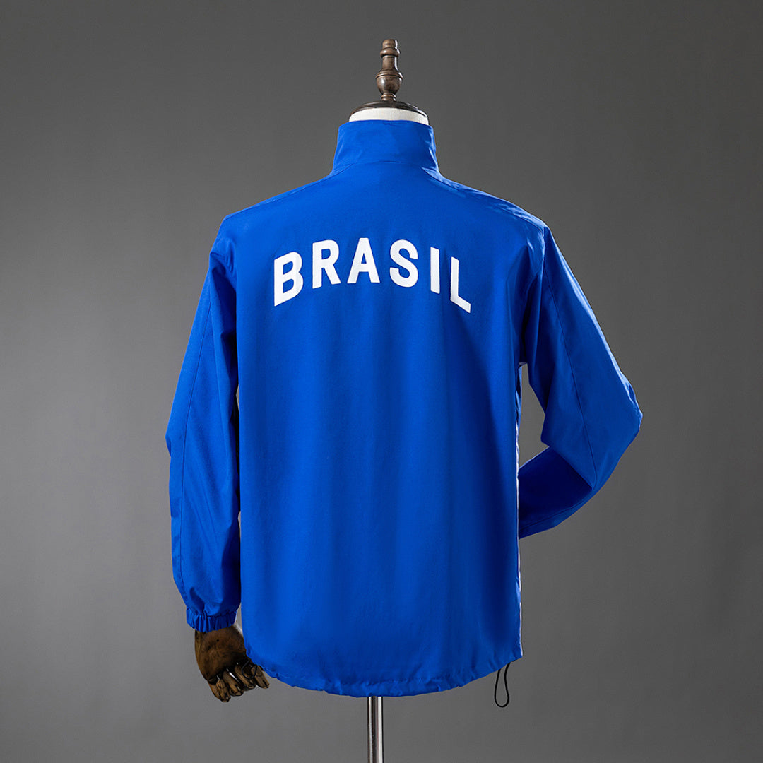 Corta-Vento Brasil 1998 Retro - Azul