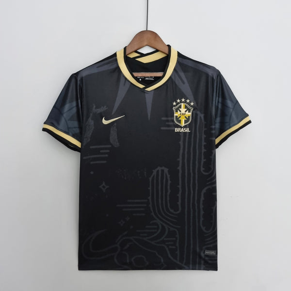 Camisola Brasil Edição Especial Preta 22/23 Retro