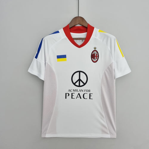 Camisola AC Milan Alternativa Edição Especial Pela Paz 02/03 Retro