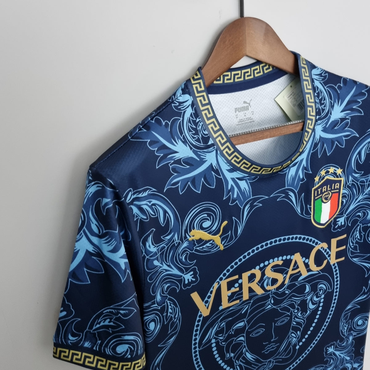 Camisola Itália x Versace Edição Especial Azul 22/23 Retro