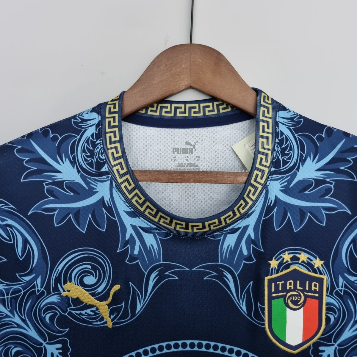 Camisola Itália x Versace Edição Especial Azul 22/23 Retro