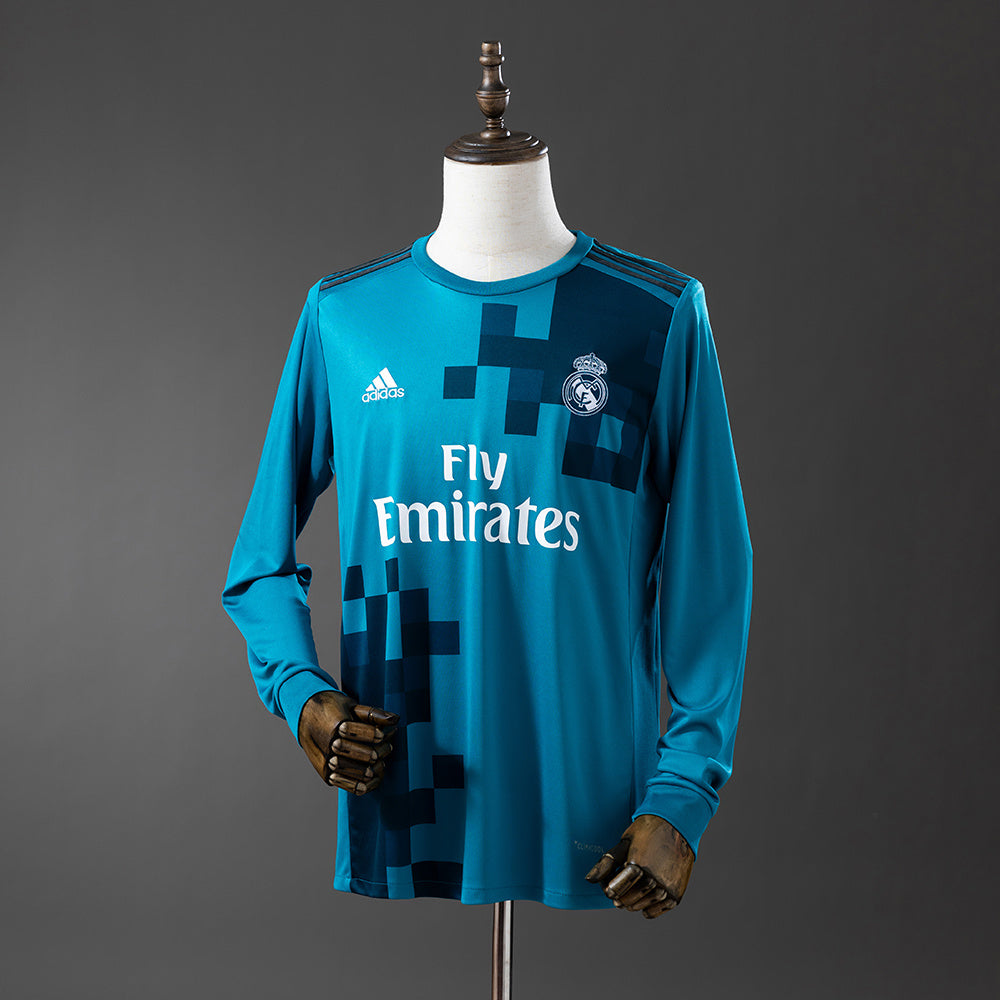 Camisola Real Madrid Terceira 17/18 Retro - Manga Comprida
