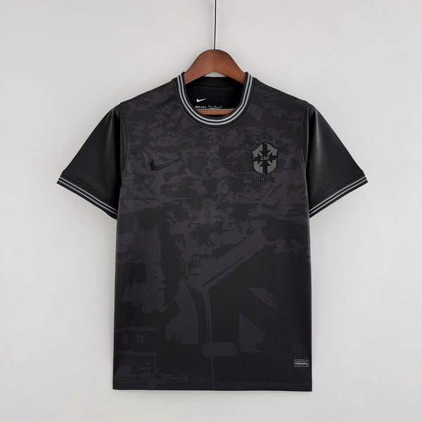 Camisola Brasil Edição Especial Toda Preta 22/23 Retro