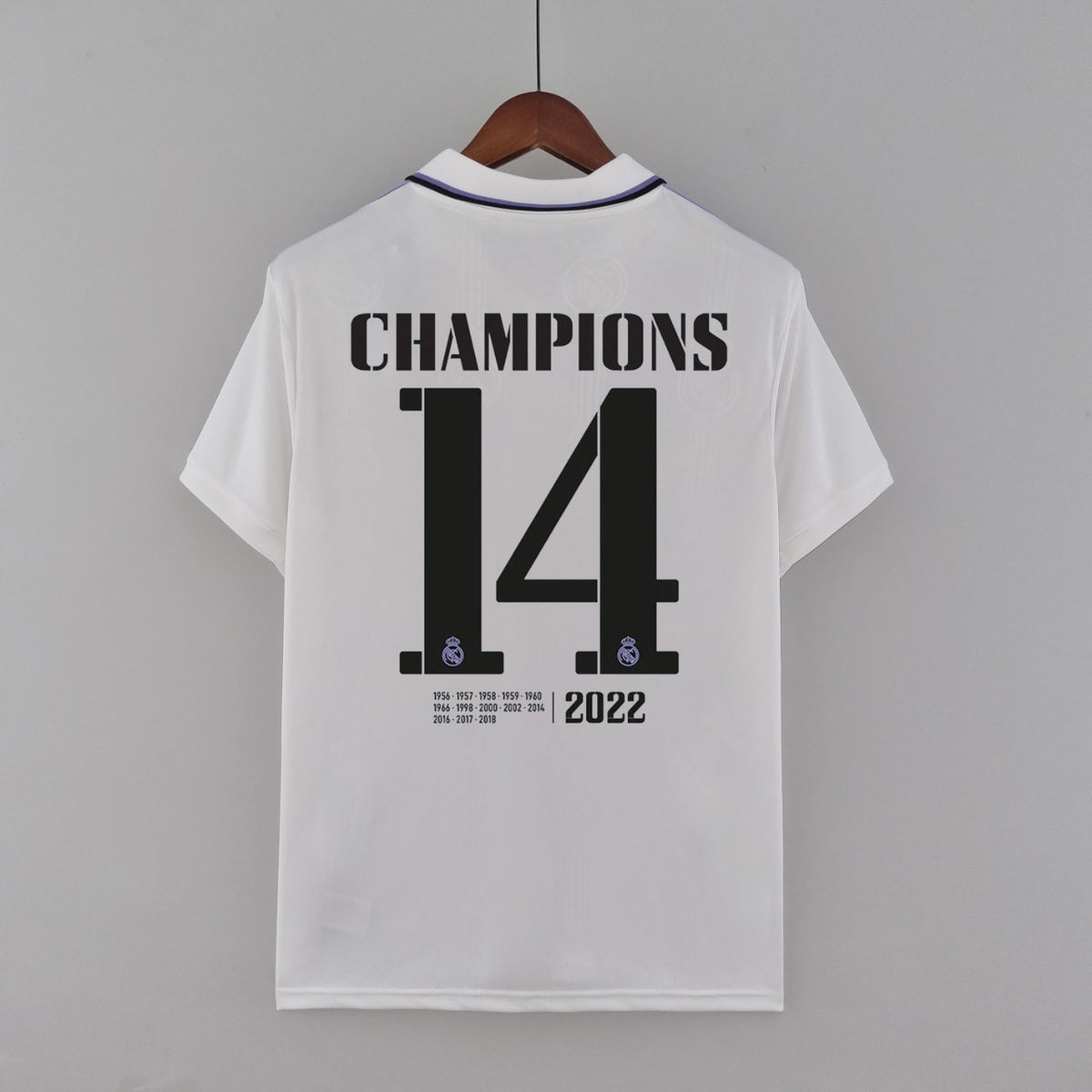 Camisola Real Madrid Principal Edição Especial 14 Champions 22/23 Retro