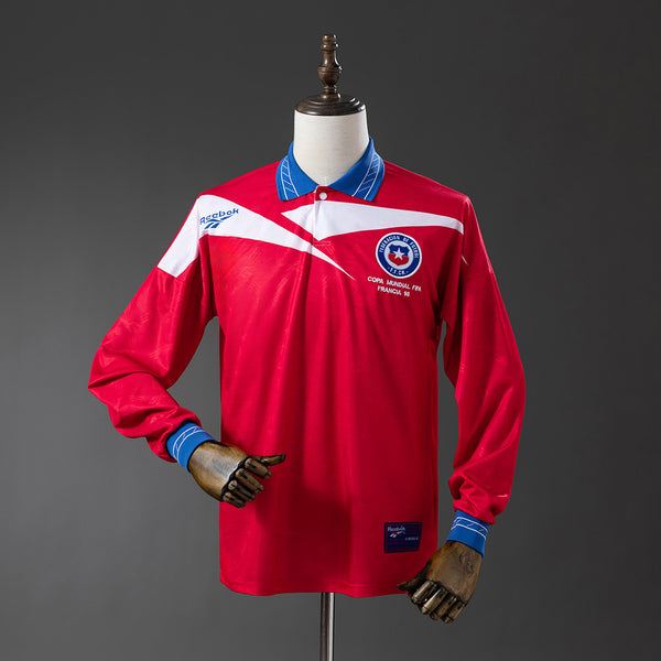 Camisola Chile Principal 98/99 Retro - Manga Comprida