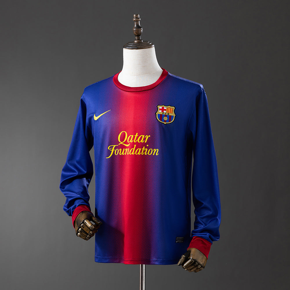 Camisola Barcelona Principal 12/13 Retro - Manga Comprida
