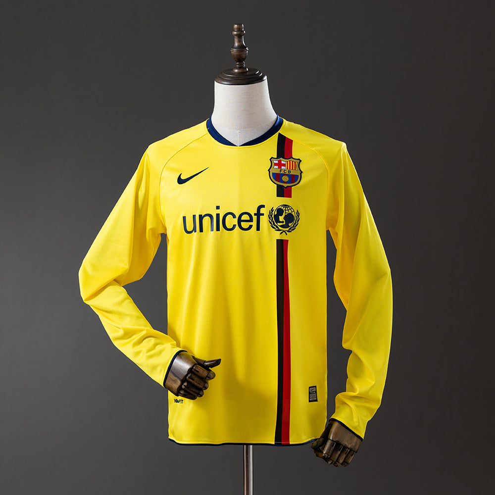 Camisola Barcelona Alternativa 08/09 Retro - Manga Comprida