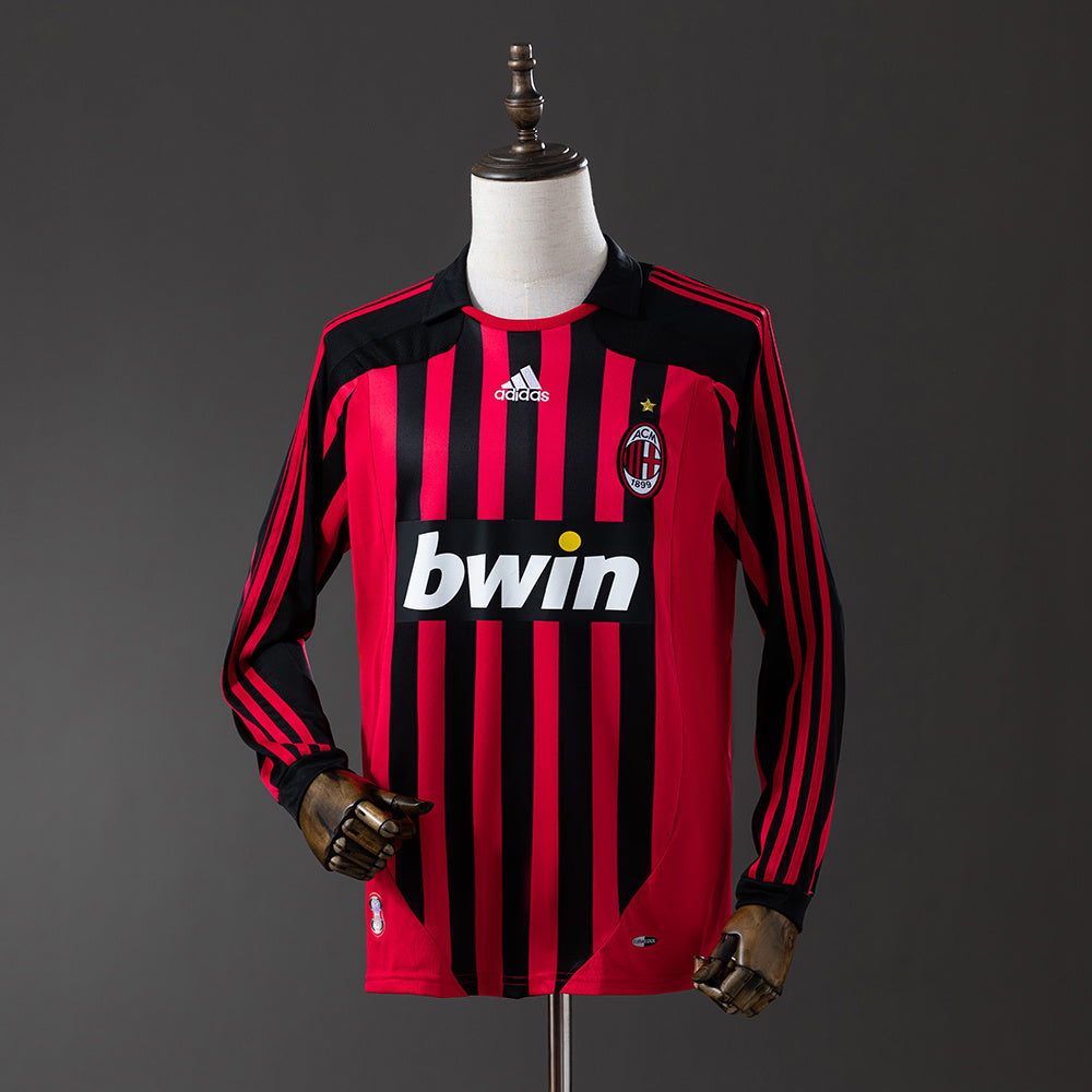 Camisola AC Milan Principal 07/08 Retro - Manga Comprida