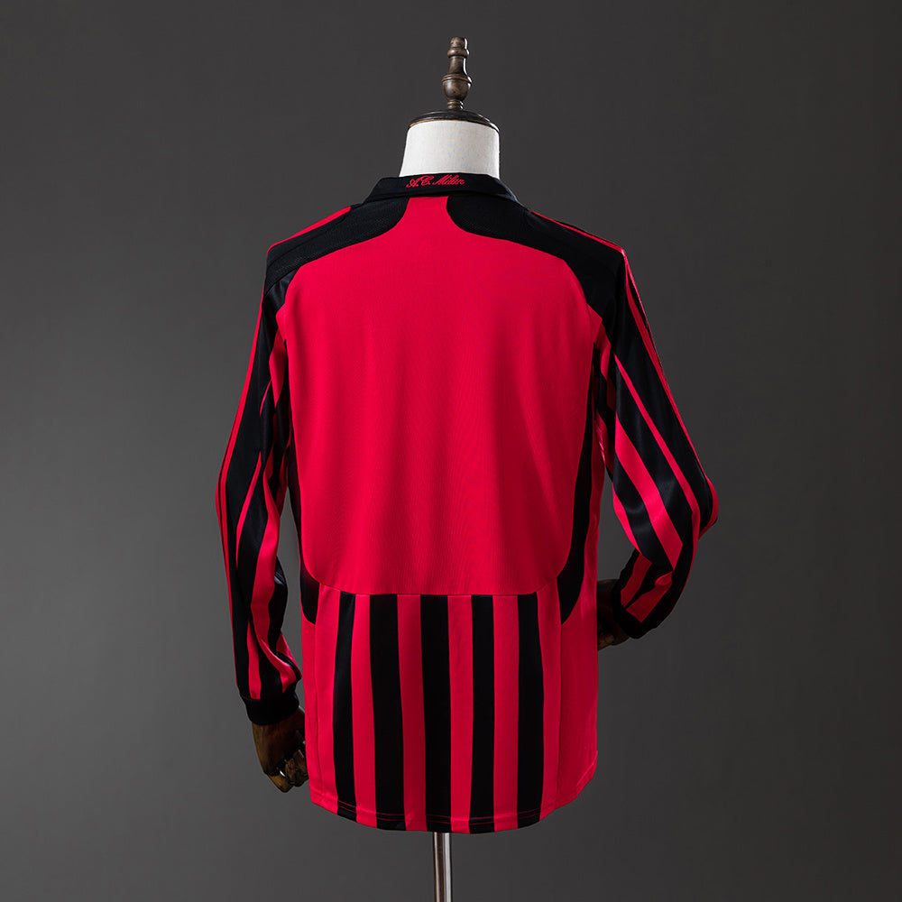 Camisola AC Milan Principal 07/08 Retro - Manga Comprida