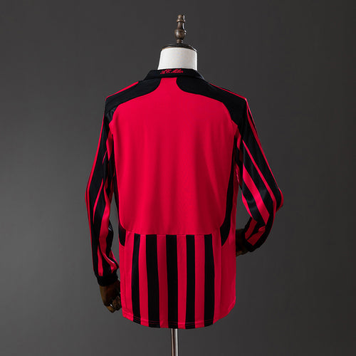 Camisola AC Milan Principal 07/08 Retro - Manga Comprida