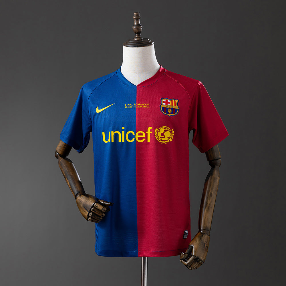Camisola Barcelona Principal Edição Especial Liga dos Campeões 08/09 Retro