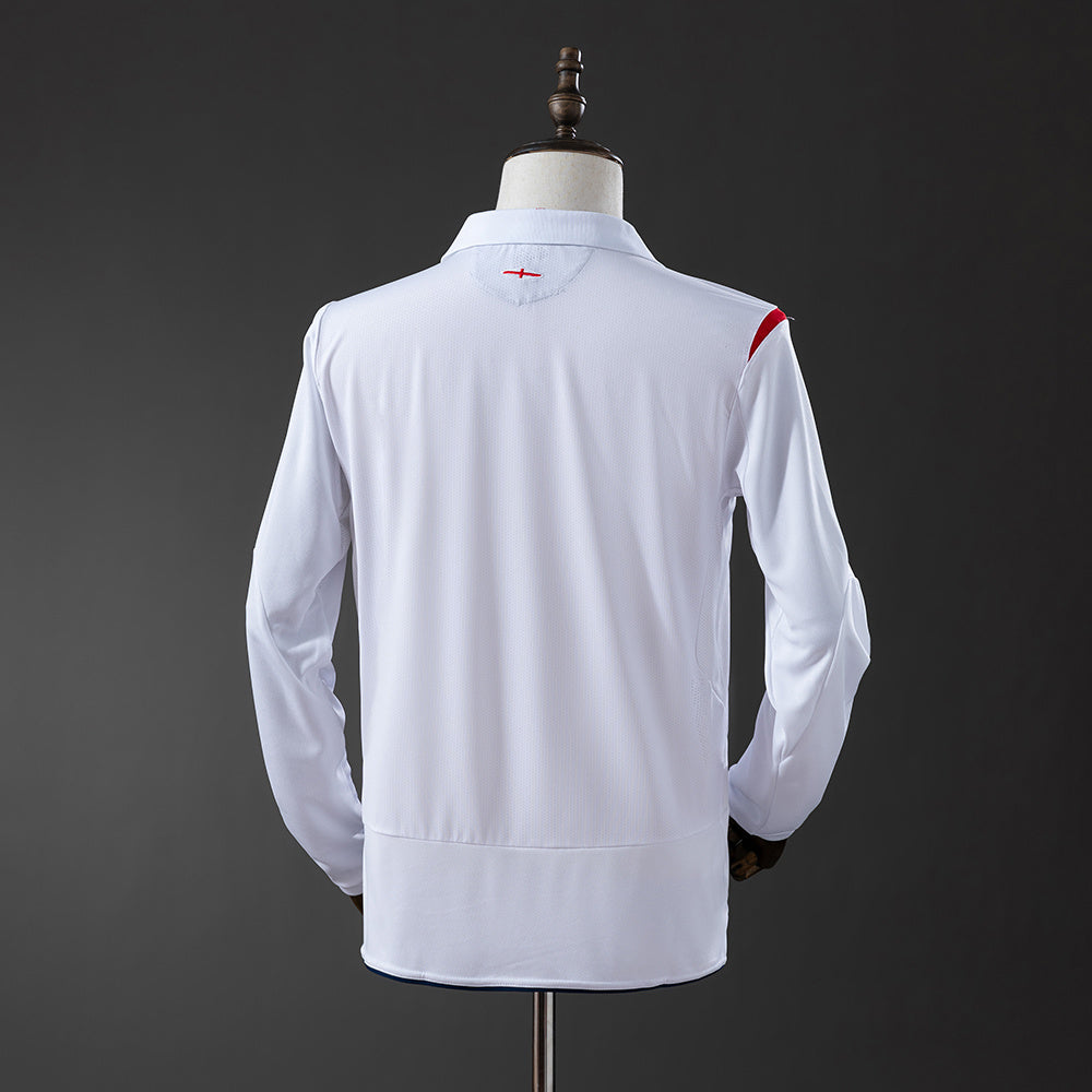 Camisola Inglaterra Principal 06/07 Retro - Manga Comprida