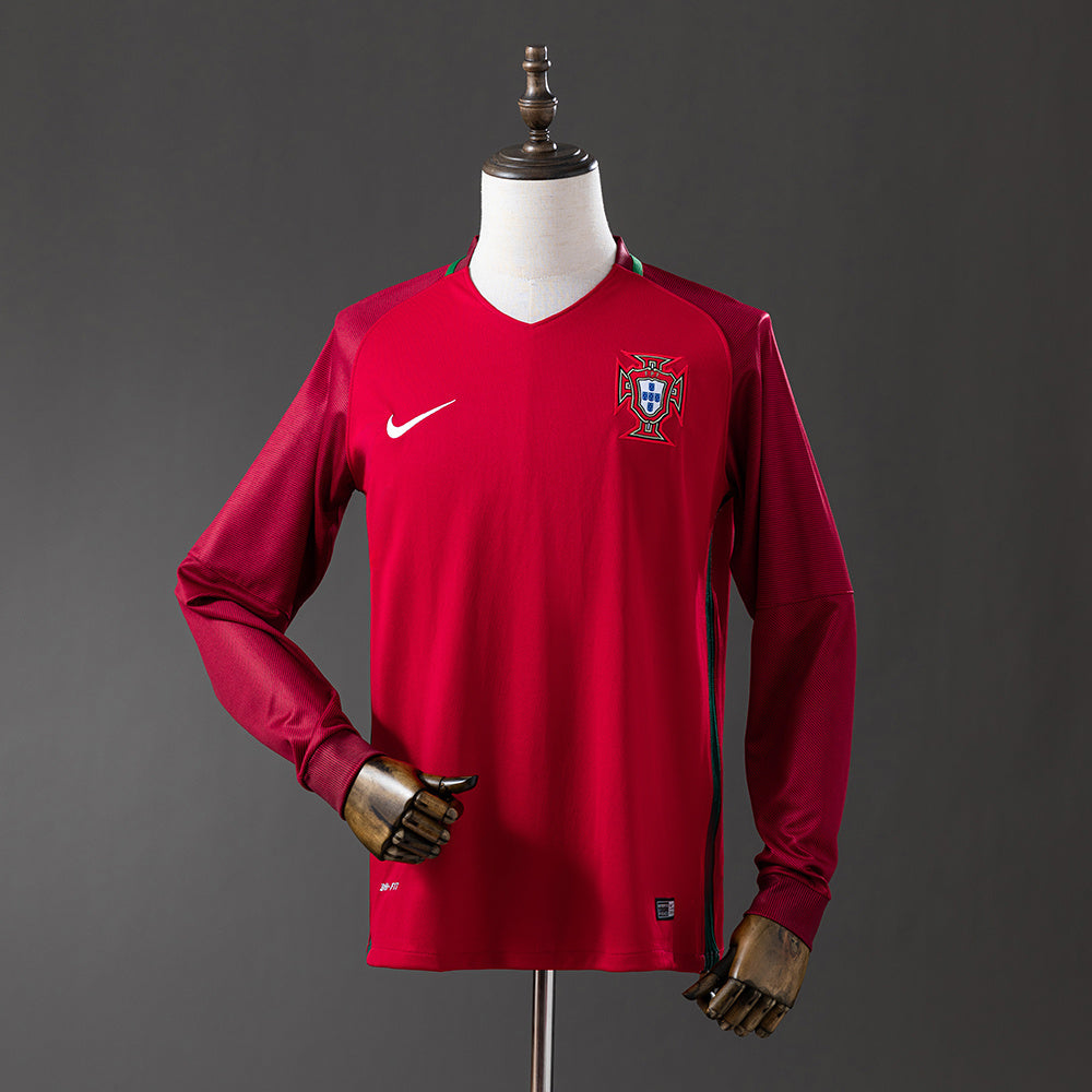 Camisola Portugal Principal 16/17 Retro - Manga Comprida