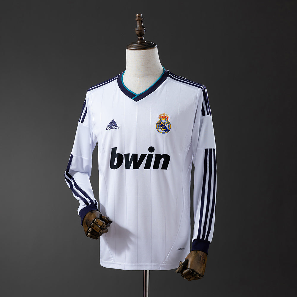Camisola Real Madrid Principal 12/13 Retro - Manga Comprida