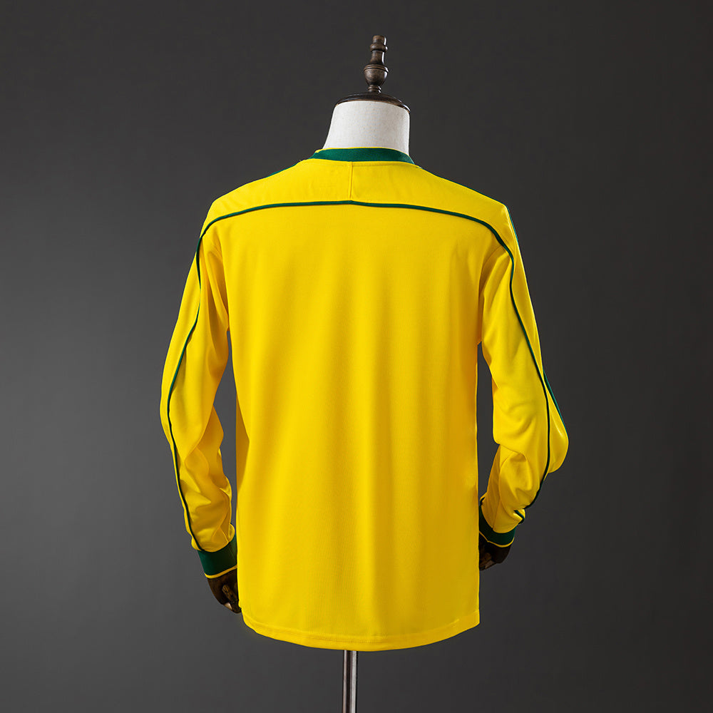 Camisola Brasil Principal 98/99 Retro - Manga Comprida
