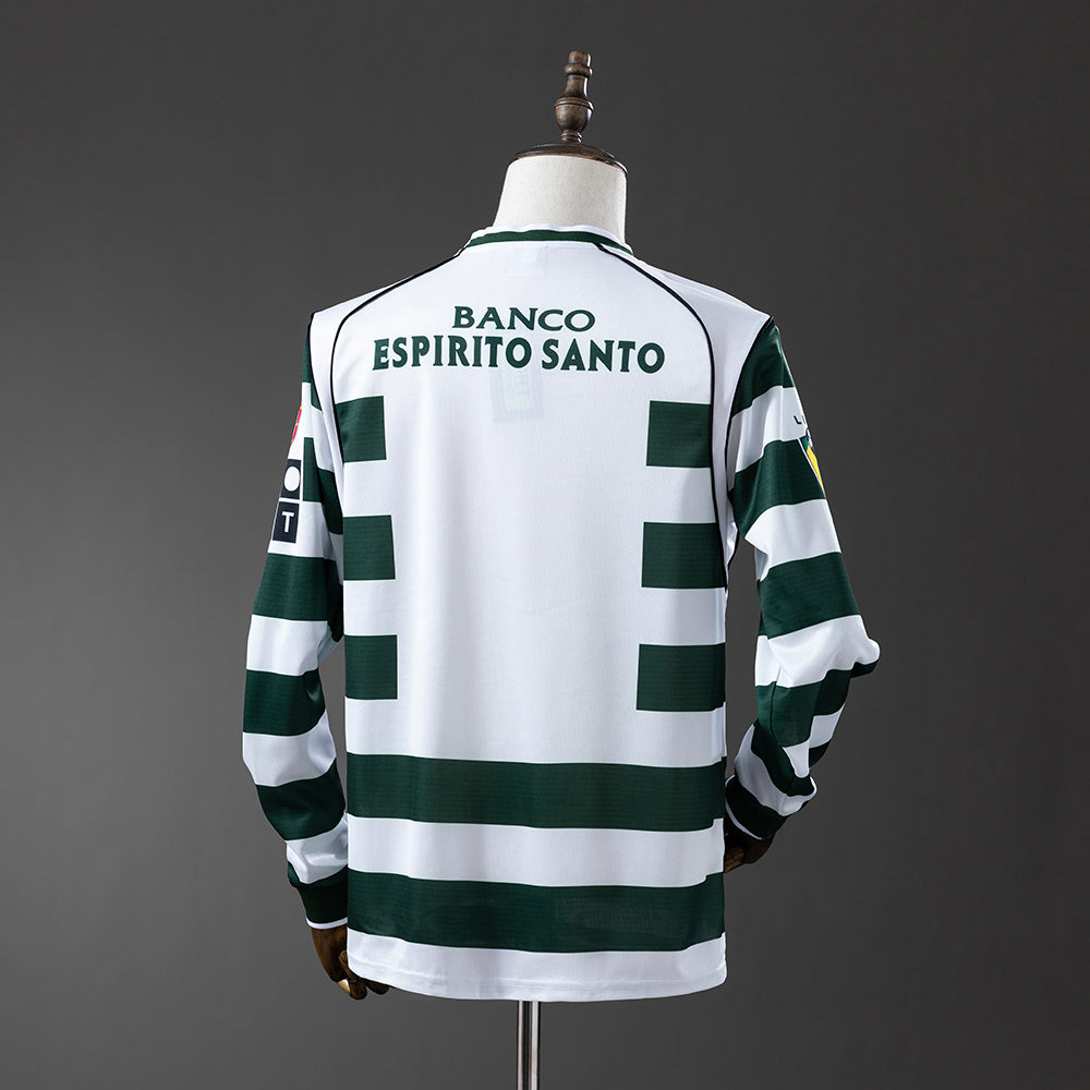 Camisola Sporting Principal 01/03 Retro - Manga Comprida
