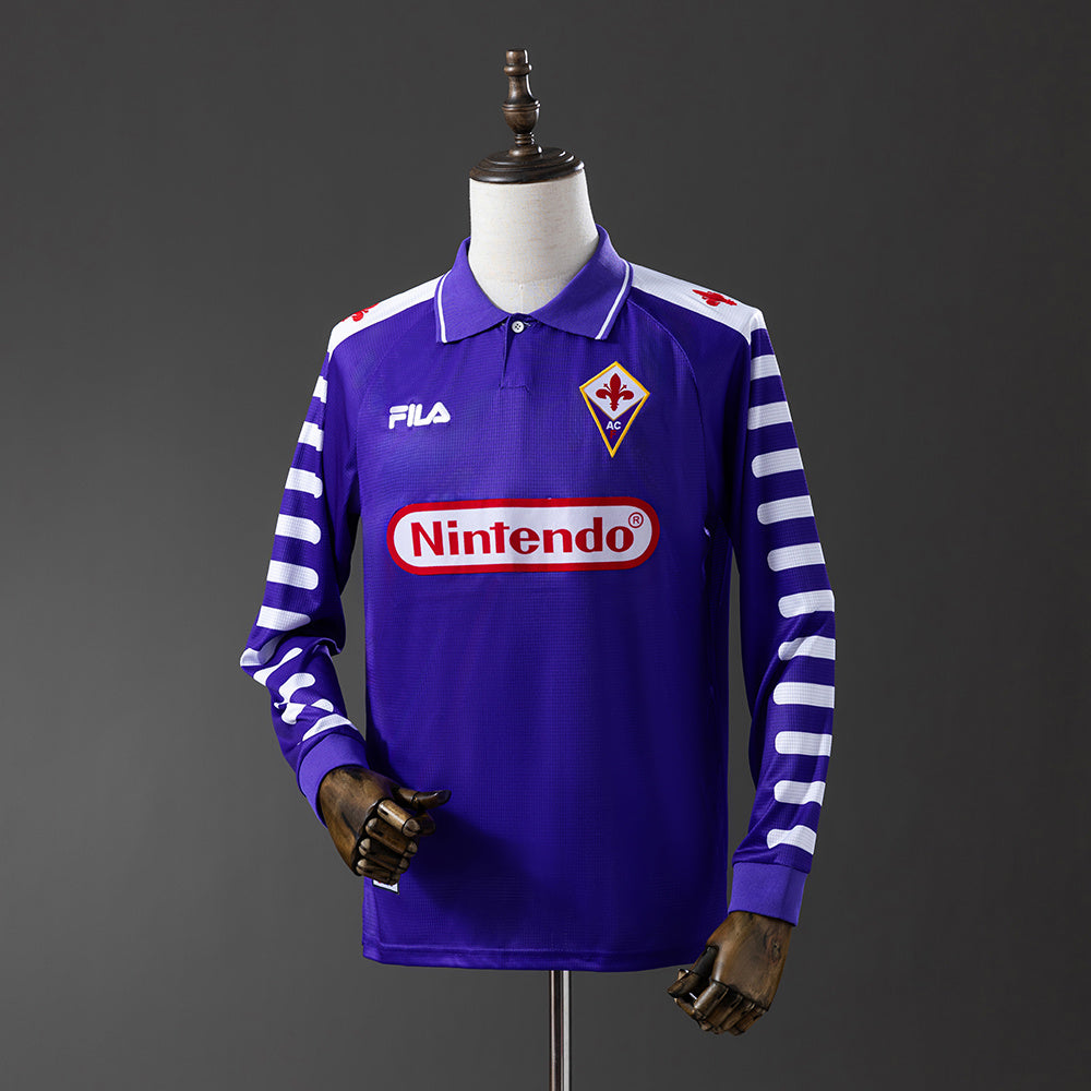 Camisola Fiorentina Principal 98/99 Retro - Manga Comprida