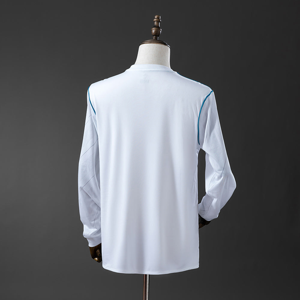 Camisola Real Madrid Principal 17/18 Retro - Manga Comprida