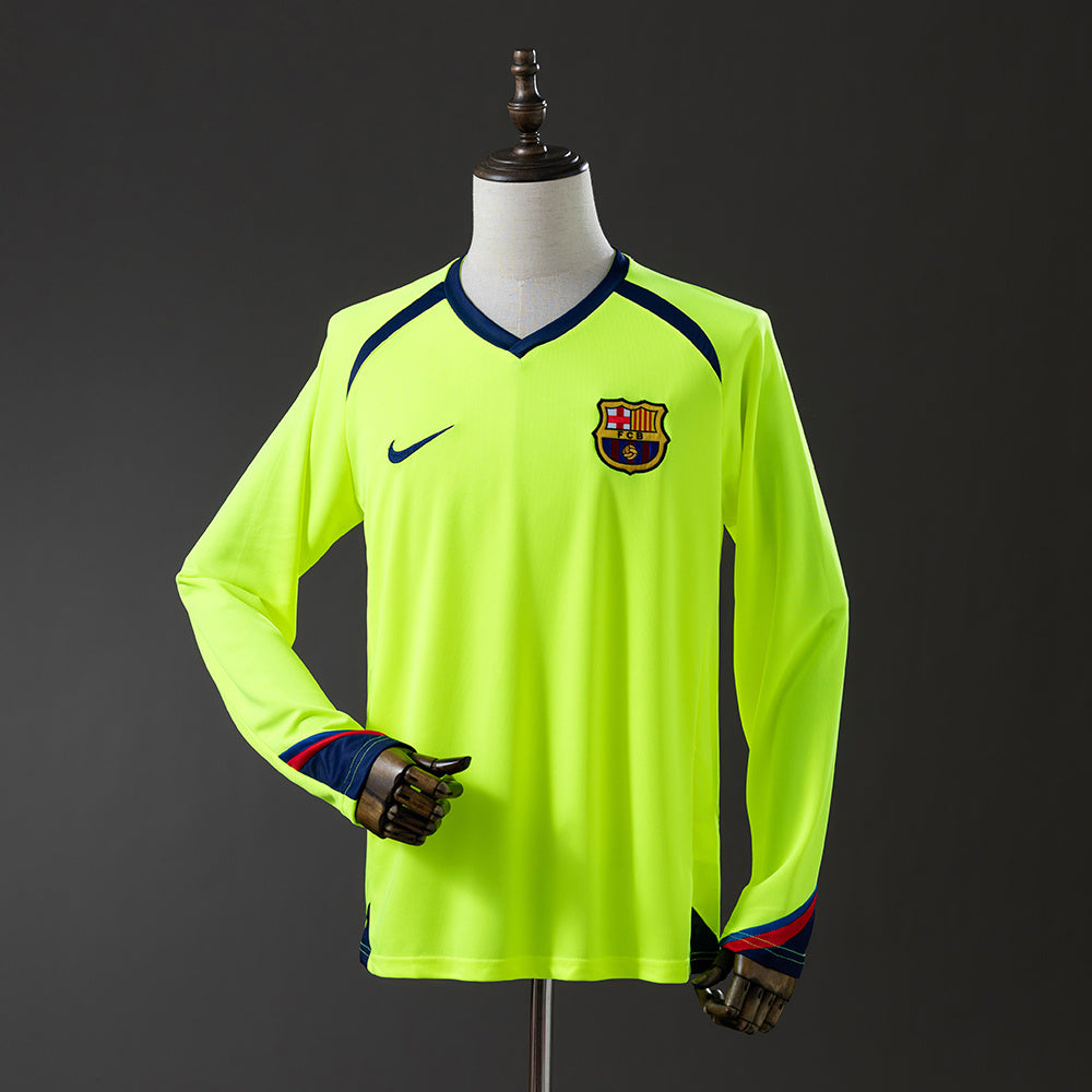 Camisola Barcelona Alternativa 05/06 Retro - Manga Comprida