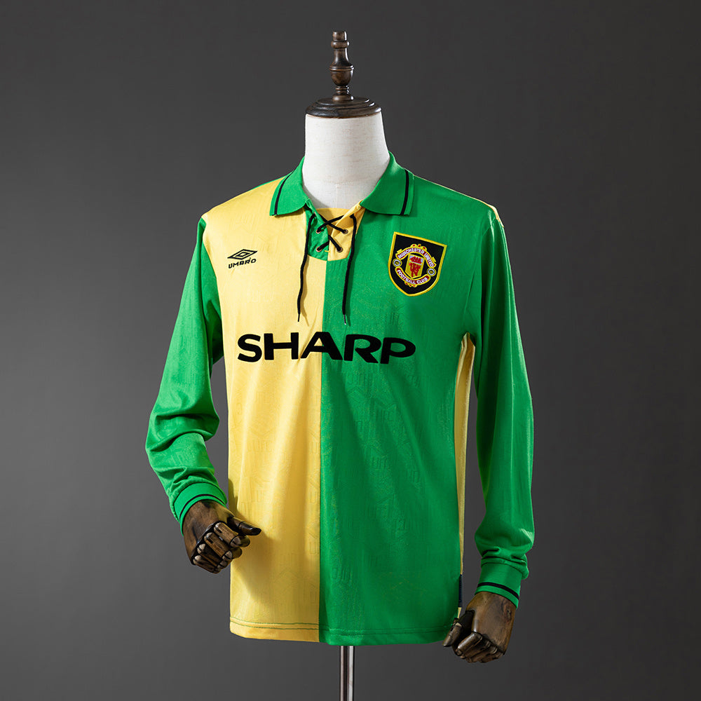 Camisola Manchester United Terceira 92/94 Retro - Manga Comprida