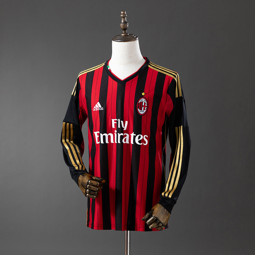 Camisola AC Milan Principal 13/14 Retro - Manga Comprida