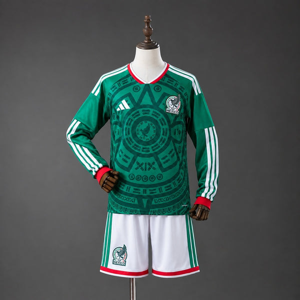 Kit México Principal Criança 2026 - Manga Comprida