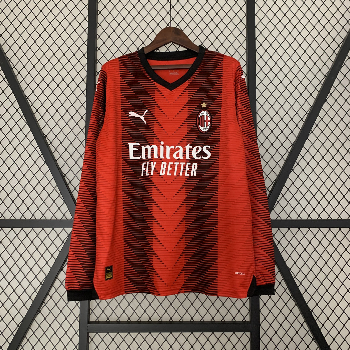 Camisola AC Milan Principal 23/24 Retro - Manga Comprida
