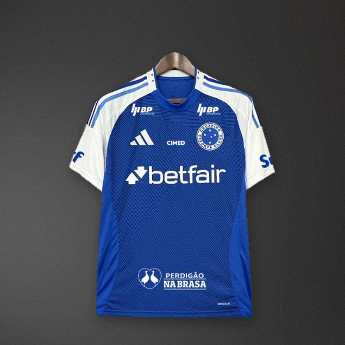 Camisola Cruzeiro Principal Todos os Patrocinadores 25/26