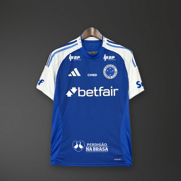 Camisola Cruzeiro Principal Todos os Patrocinadores 25/26