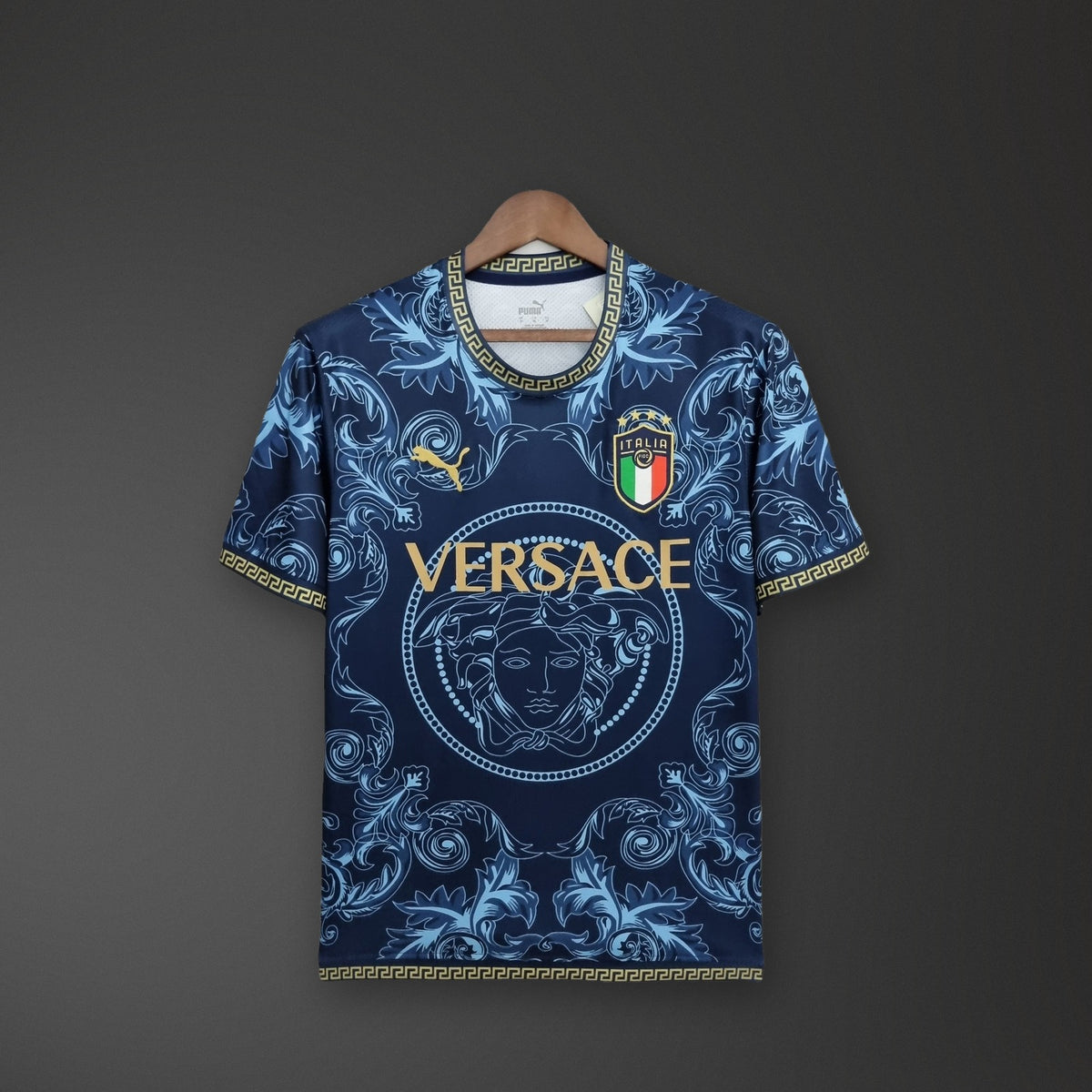 Camisola Itália x Versace Edição Especial Azul 22/23 Retro