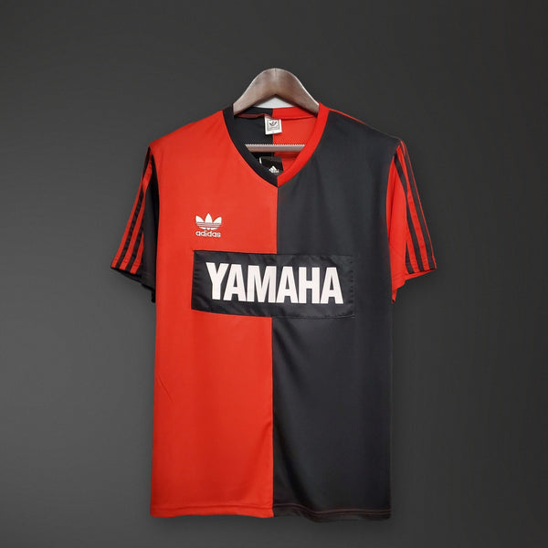 Camisola Newell's Old Boys Vermelha e Preta 93/94 Retro