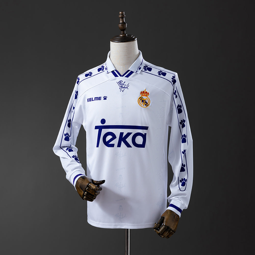 Camisola Real Madrid Principal 94/96 Retro - Manga Comprida