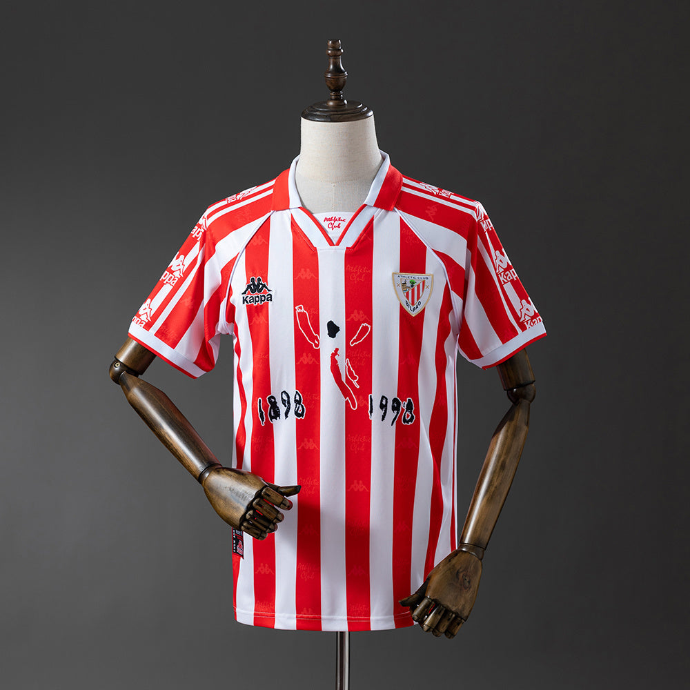 Camisola Athletic Bilbau Principal Edição Especial 100 Anos Retro