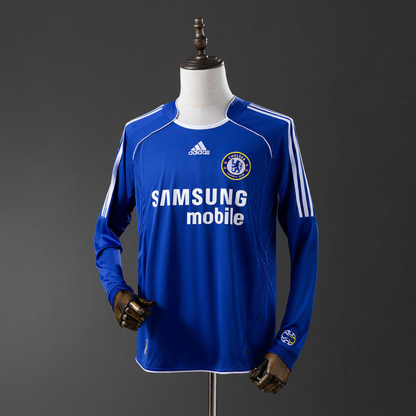 Camisola Chelsea Principal 06/07 Retro - Manga Comprida