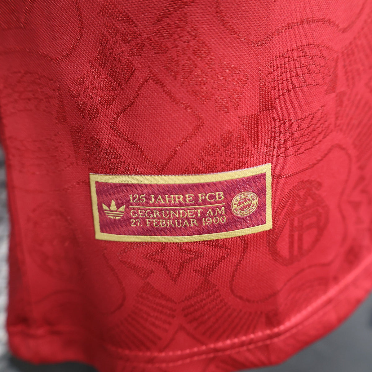 Camisola Bayern Munique Edição Especial 125 Anos Vermelha 25/26 - Manga Comprida - Versão Jogador