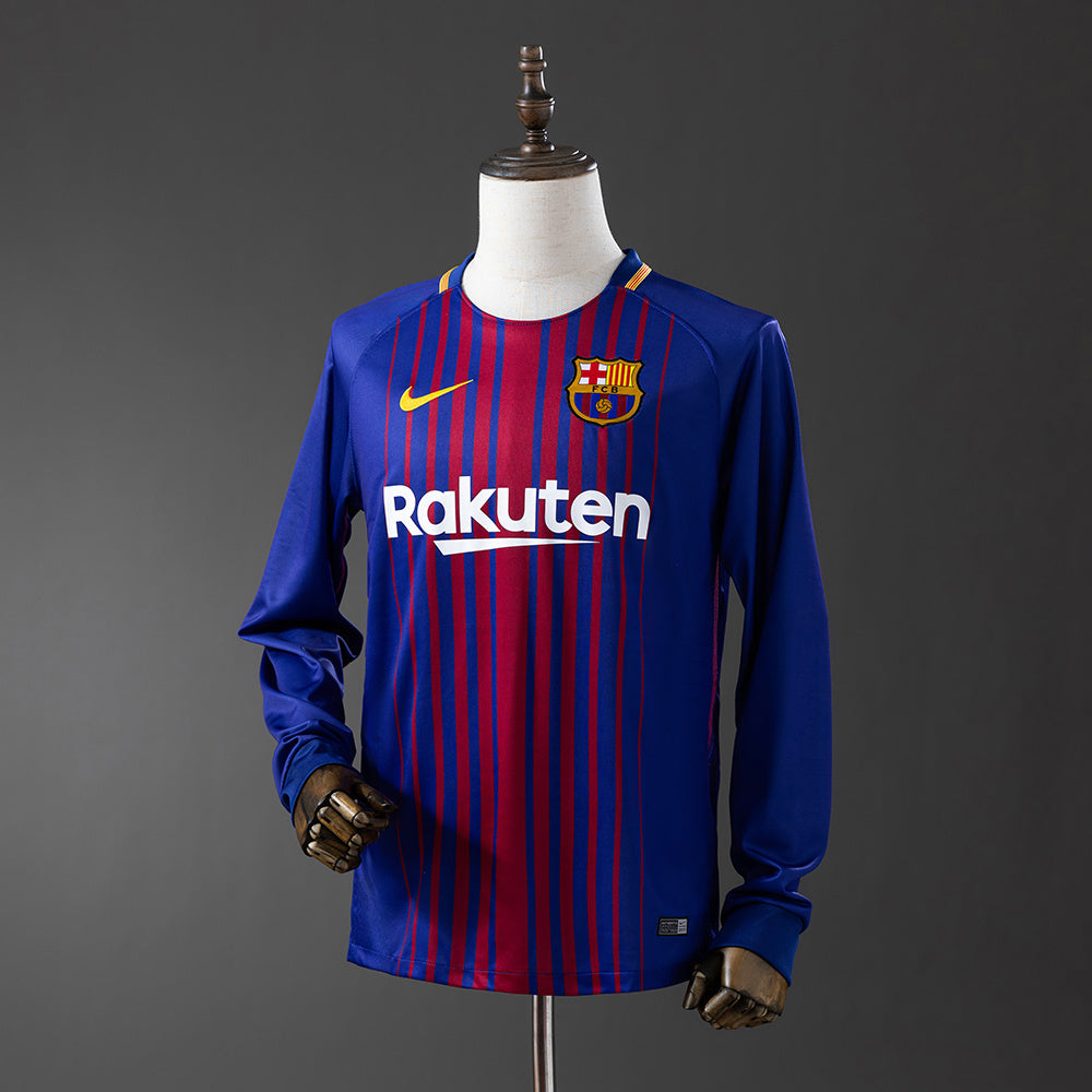 Camisola Barcelona Principal 17/18 Retro - Manga Comprida