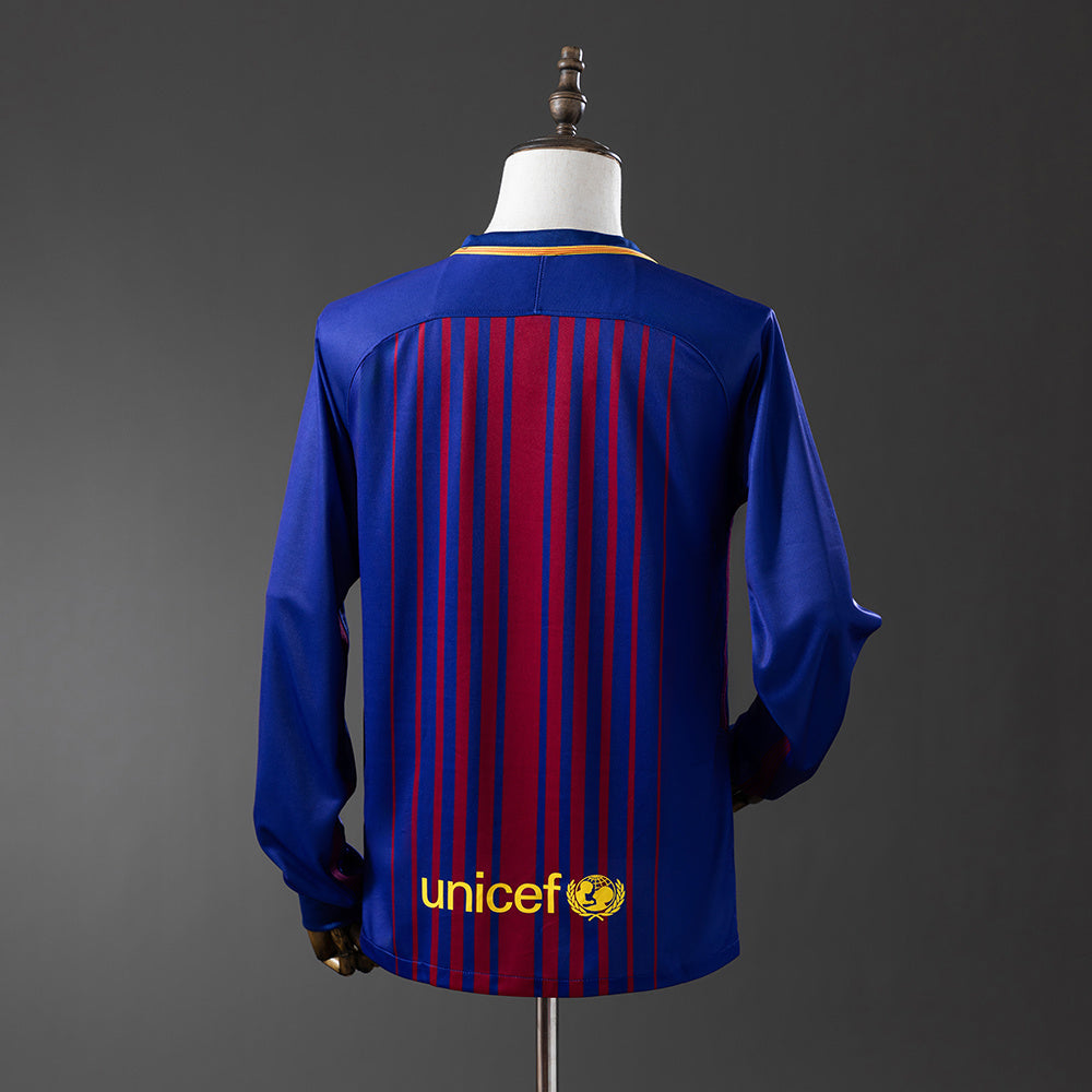 Camisola Barcelona Principal 17/18 Retro - Manga Comprida