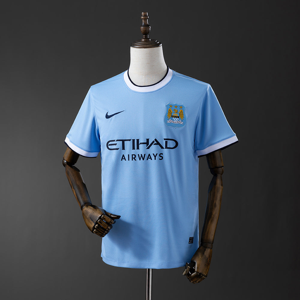 Camisola Manchester City Principal 13/14 Retro