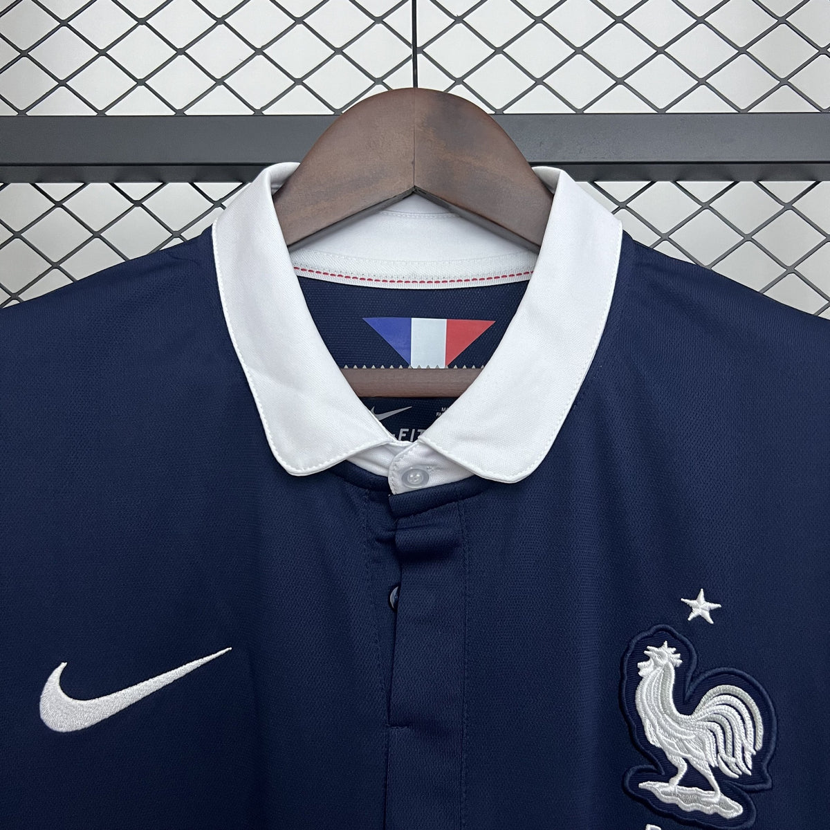 Camisola França Principal 14/15 Retro - Manga Comprida