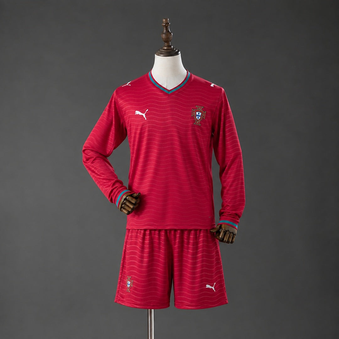 Kit Portugal Principal Criança 2026 - Manga Comprida