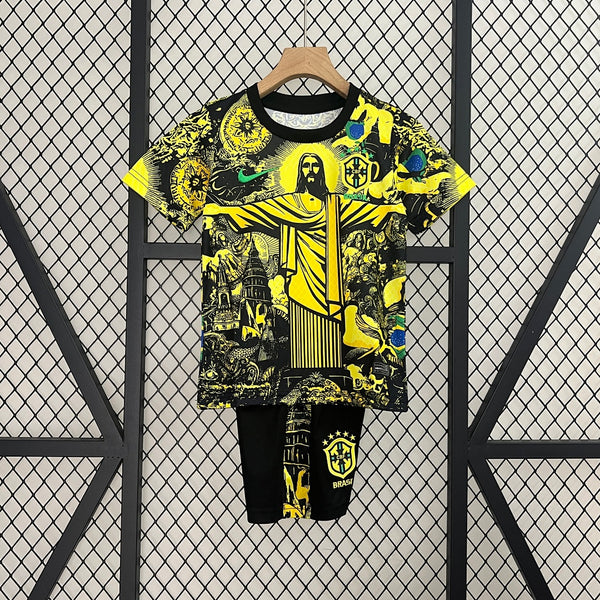 Kit Brasil Edição Especial Amarela Criança 2024