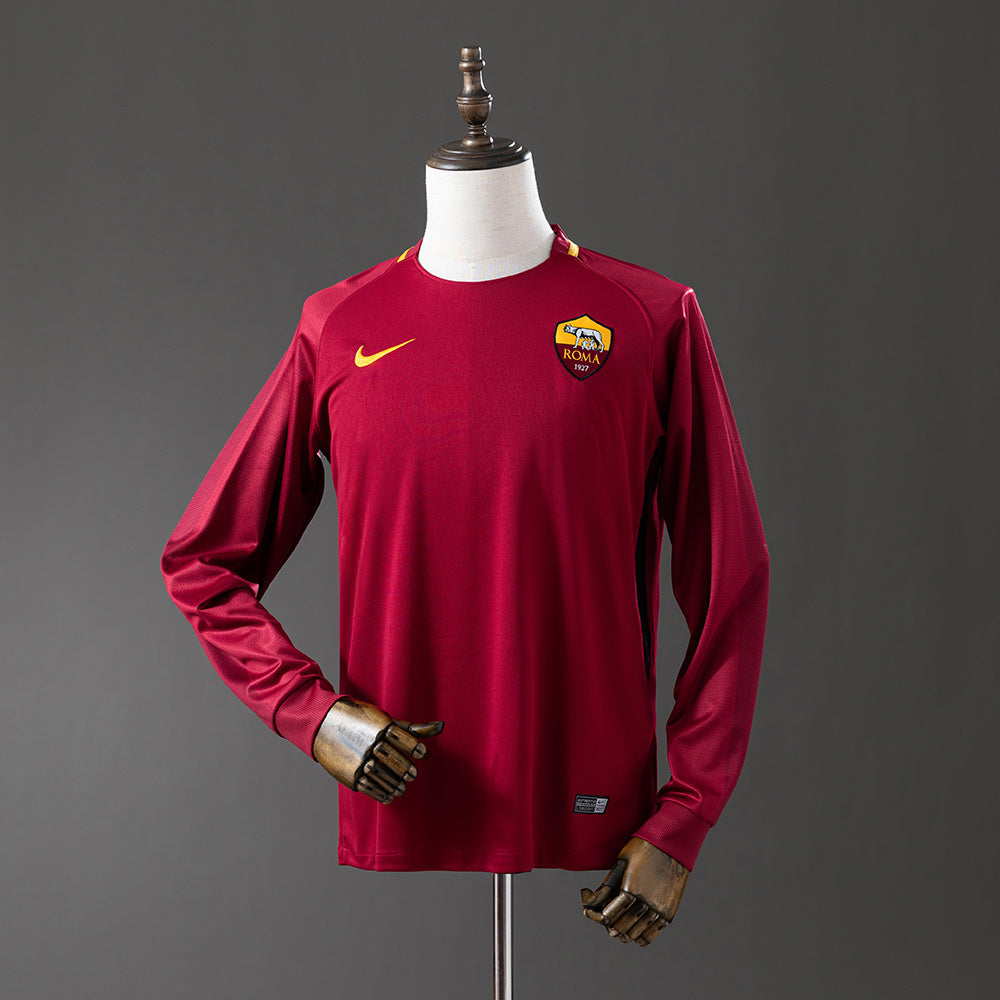 Camisola Roma Principal 17/18 Retro - Manga Comprida