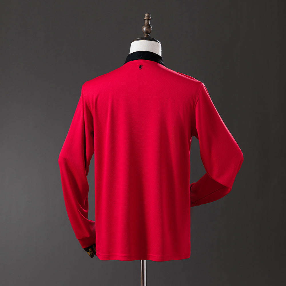 Camisola Manchester United Principal 13/14 Retro - Manga Comprida
