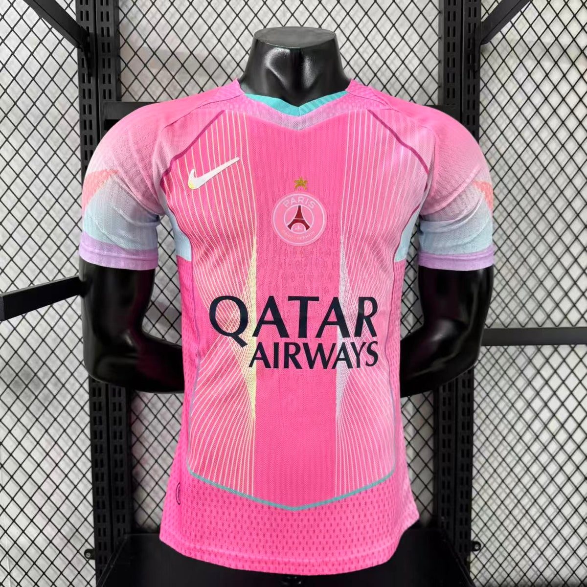 Camisola PSG Rosa 25/26 - Versão Jogador
