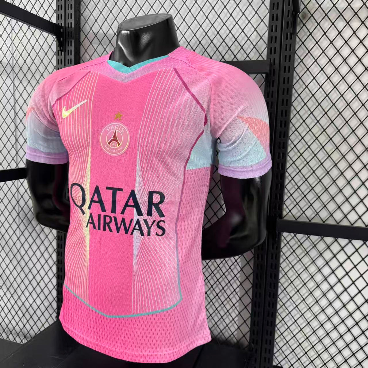 Camisola PSG Rosa 25/26 - Versão Jogador