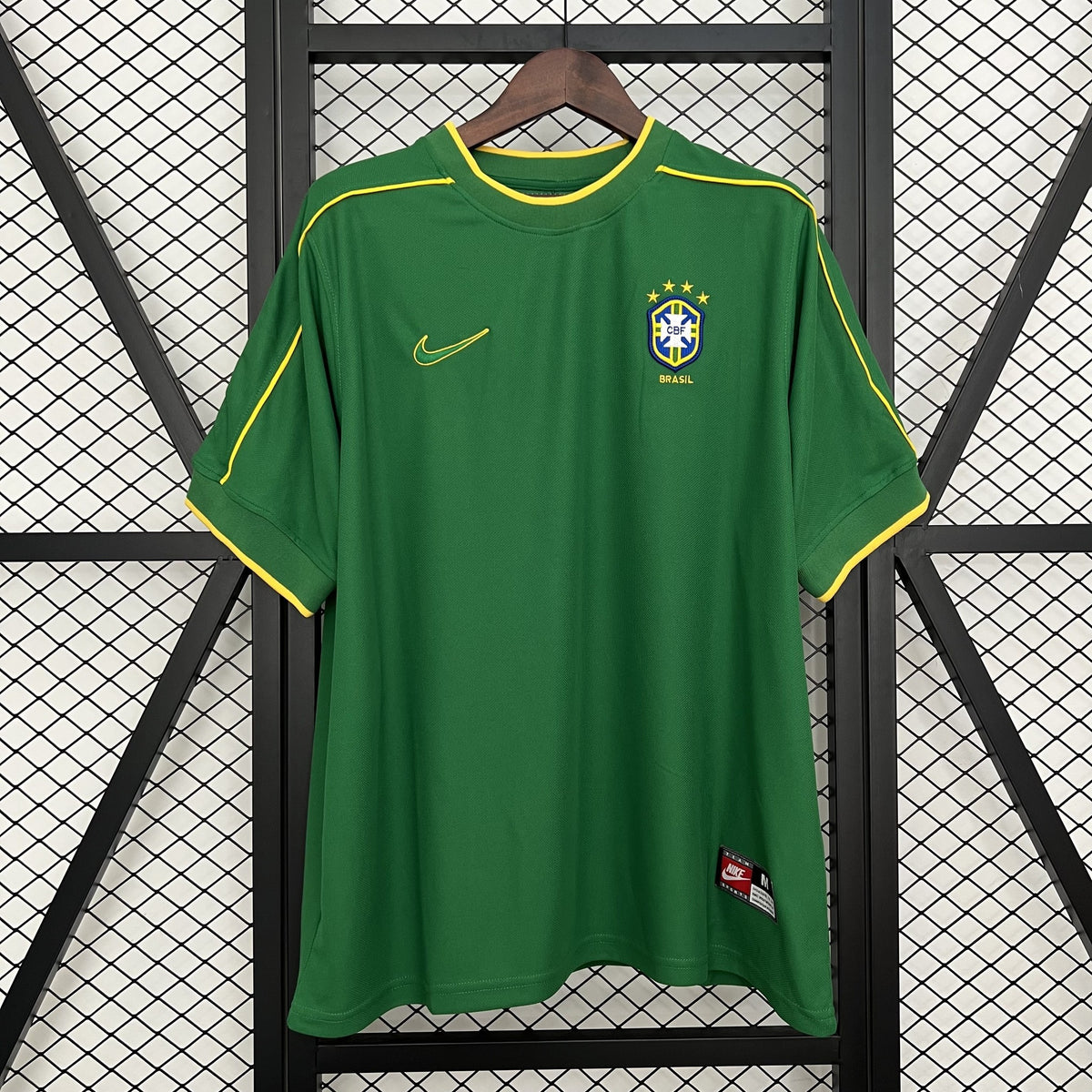 Camisola Brasil Guarda-Redes Verde 98/99 Retro