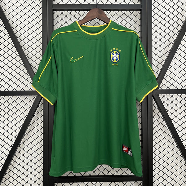 Camisola Brasil Guarda-Redes Verde 98/99 Retro