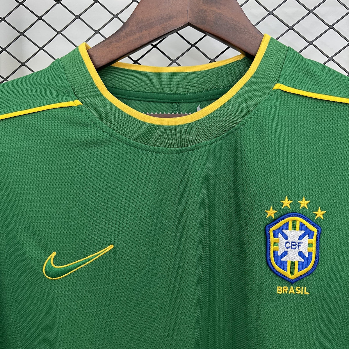 Camisola Brasil Guarda-Redes Verde 98/99 Retro